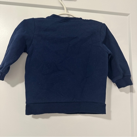 Carter’s Christmas Sloth Pullover Navy Blue Sweater Size 12 Months Baby - Picture 7 of 9